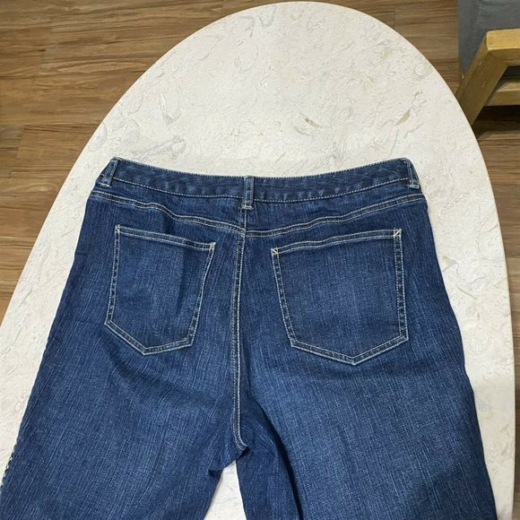 Talbots Size 12 Petite Stretch Jeans Topstitched - Picture 8 of 8